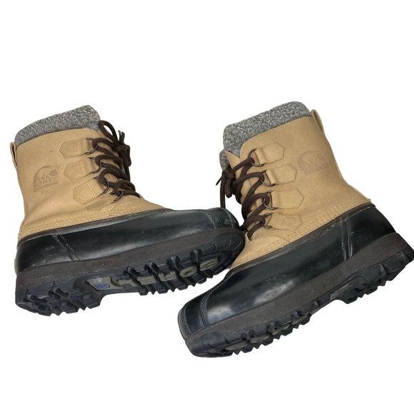 Sorel Leather Kananaskis insulated Snow Boots Lace Up Women’s 6 EU 37 Like New - Picture 12 of 12